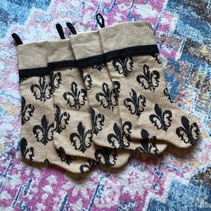Burlap Stockings Set of 4